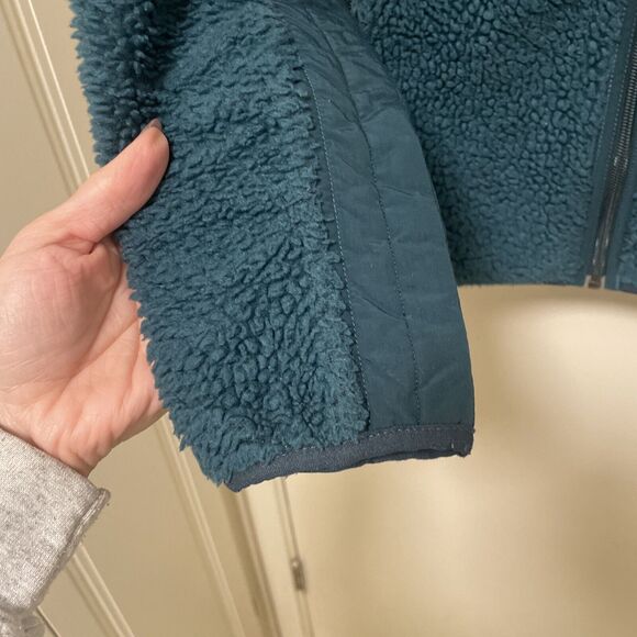 Patagonia Synchilla Fleece Full Zip Jacket Women’s Green Long Sleeve Size Small - Picture 5 of 15